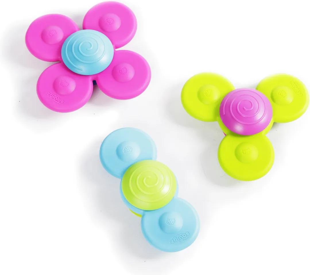 Fat Brain Toys Activity Speelset Spinners - 3-delig - Blauw