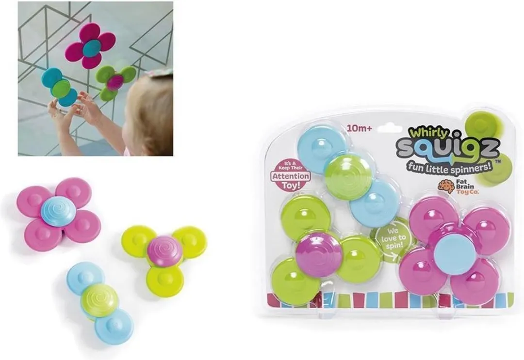 Fat Brain Toys Activity Speelset Spinners - 3-delig - Blauw