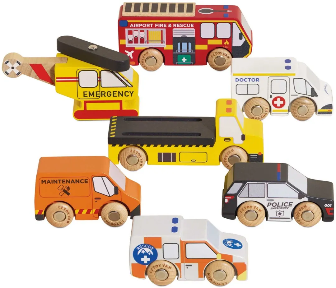 Le Toy Van TV446 Speelgoed Reddingshelikopter & Hulpvoertuigen - Meerkleurig