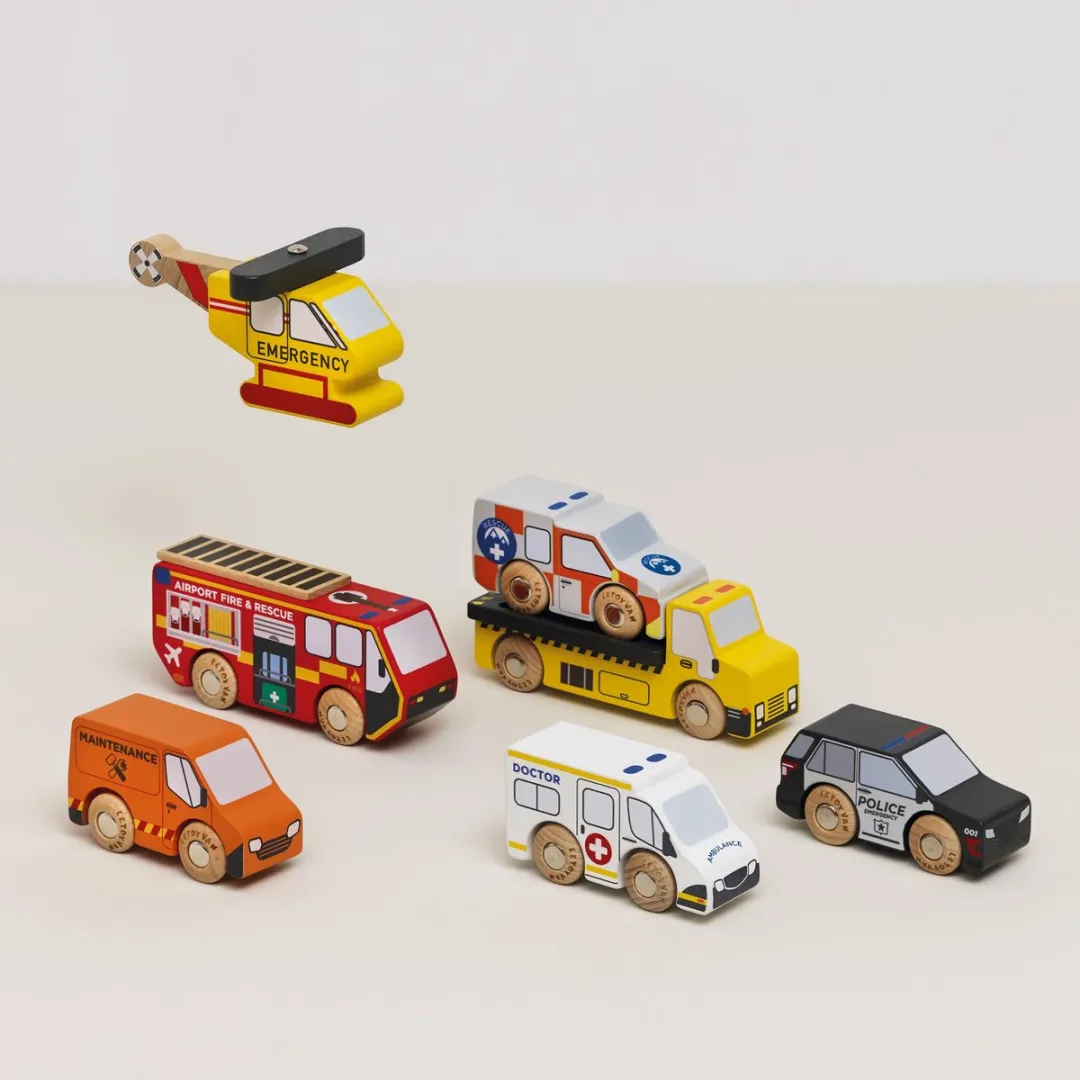Le Toy Van TV446 Speelgoed Reddingshelikopter & Hulpvoertuigen