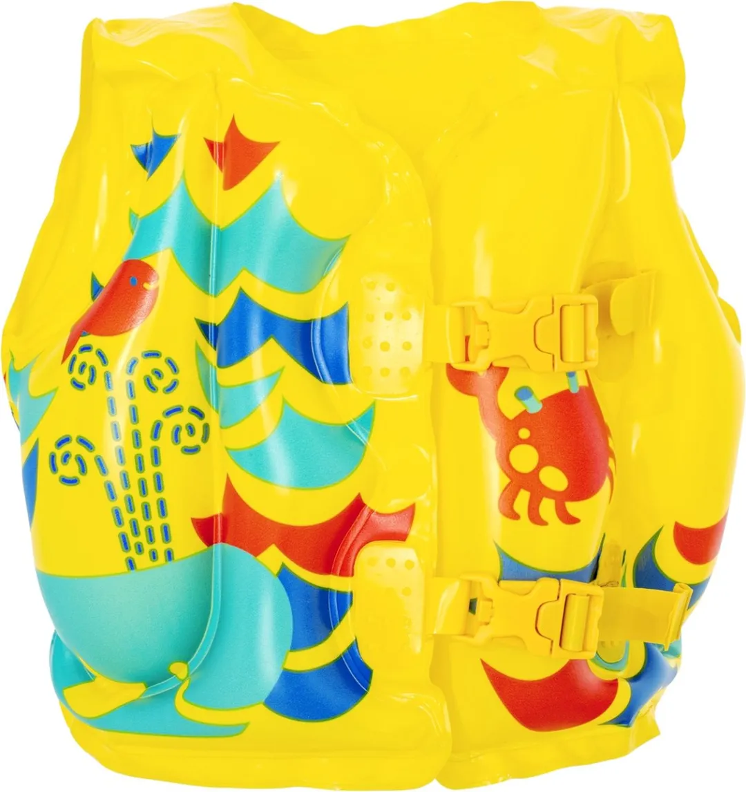 Bestway Geel Krab Opblaasbaar Zwemvest 41x30cm - 3-6 jaar - afbeelding 3 van 6