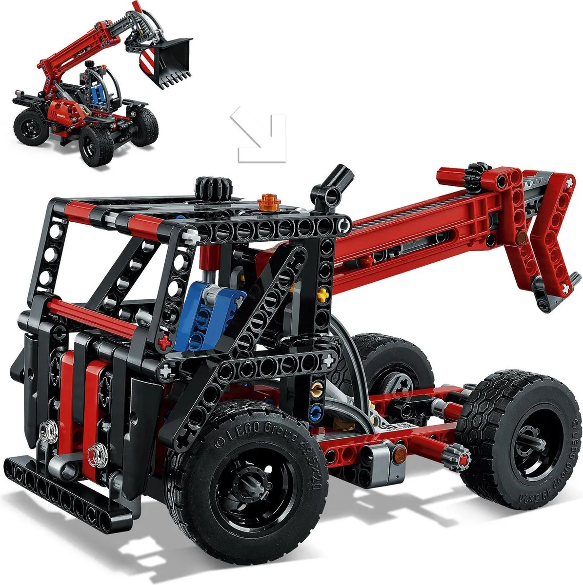 LEGO Technic Verreiker 42061 - 260 Onderdelen - Zwart