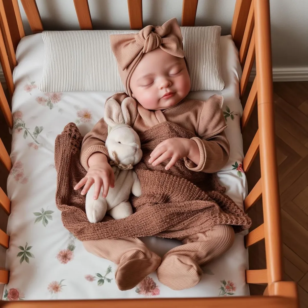 ECTEATOY Reborn Baby Pop Meisje 50cm - Beige