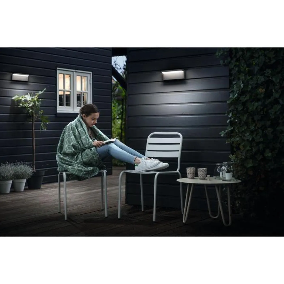 Philips Applique LED Bustan 4000K - 2x4,5W Antraciet - afbeelding 5 van 6