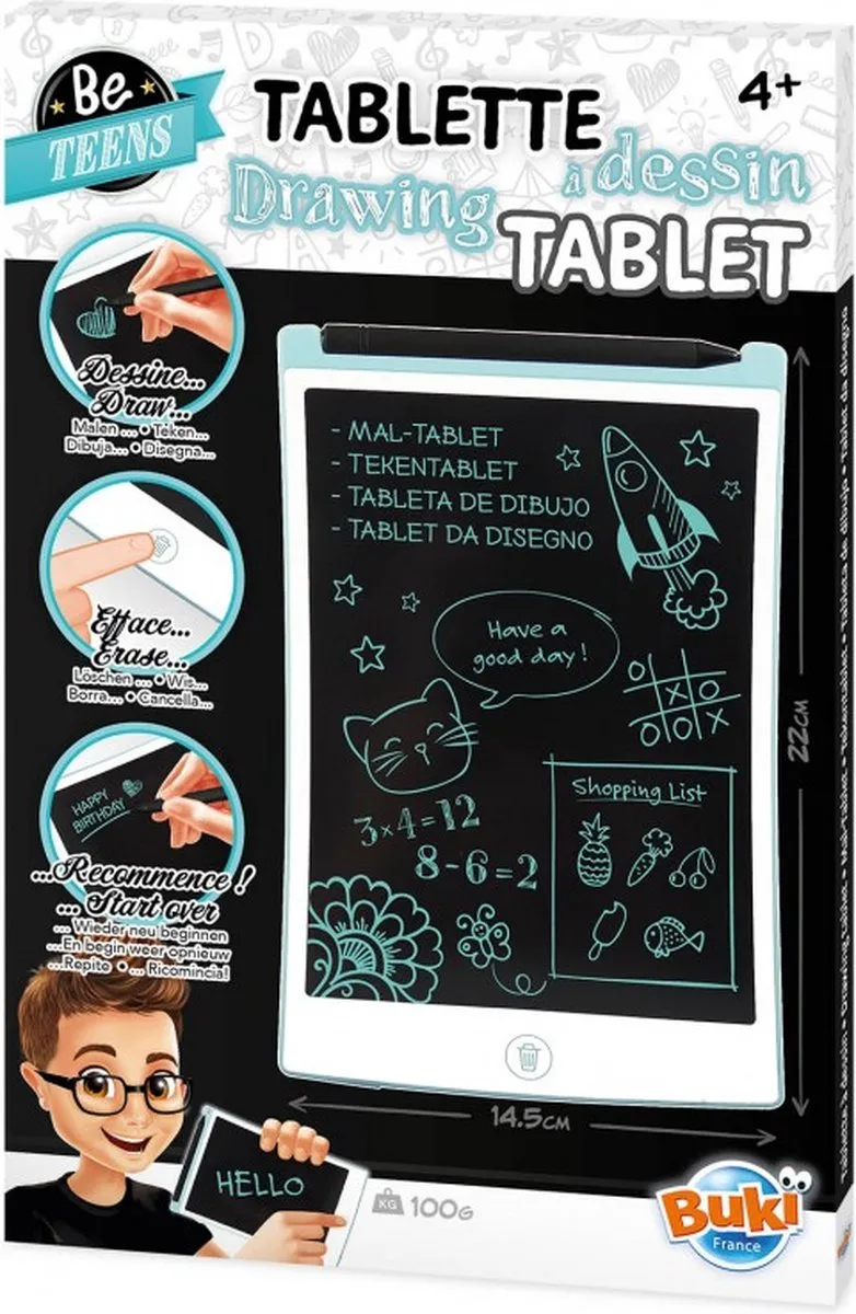 Buki Tekentablet A4 - Zwart