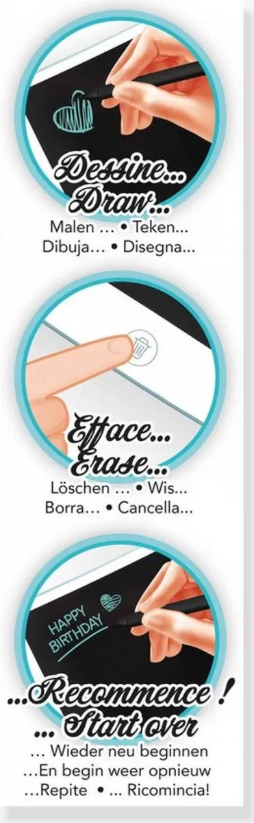 Buki Tekentablet A4 - Zwart