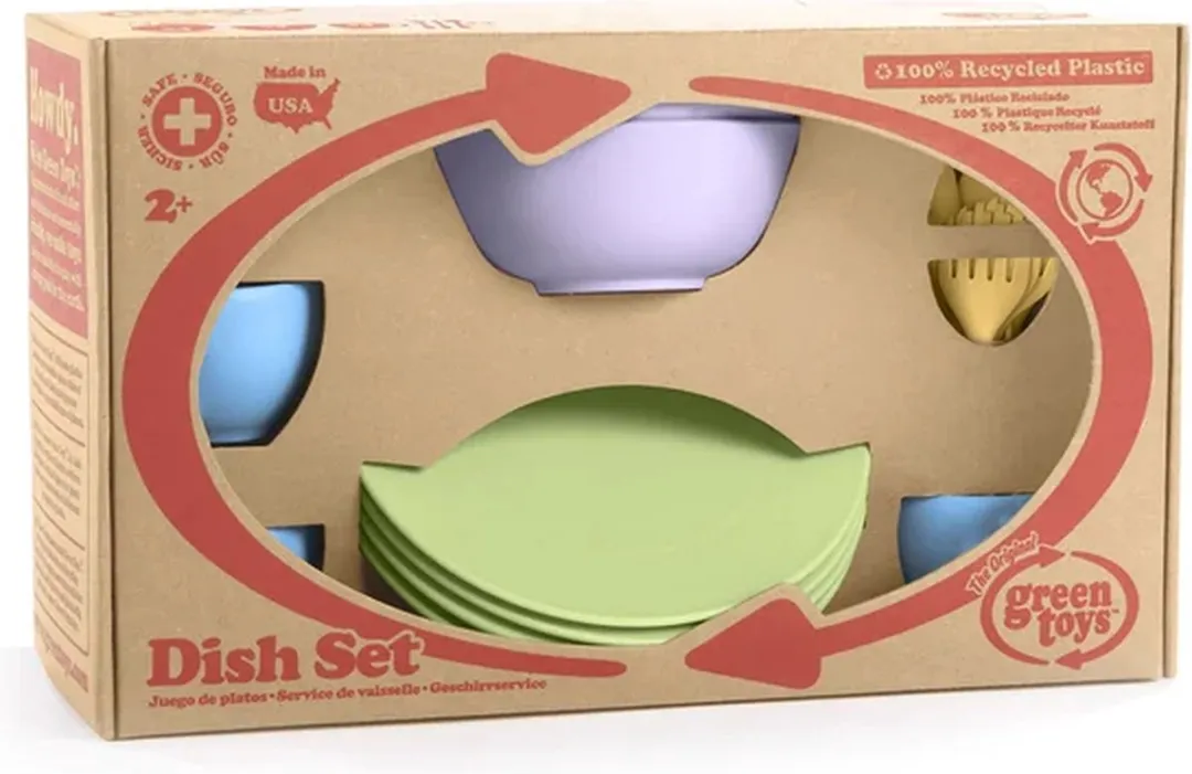 Green Toys Eet Servies - Groen