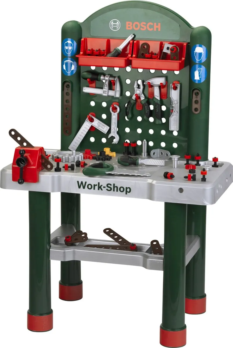 Klein Toys Bosch Werkplaats - 82 Onderdelen Multicolor