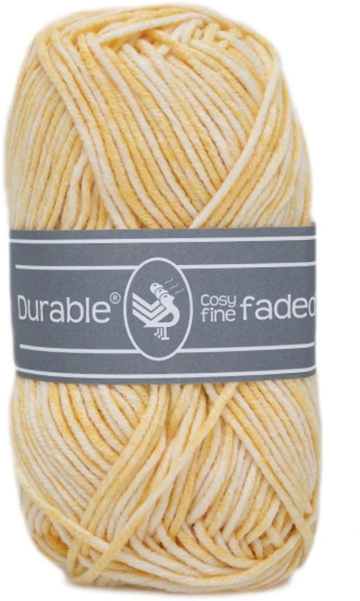 Durable Cosy Fine Faded 309 - Lichtgeel - afbeelding 6 van 6