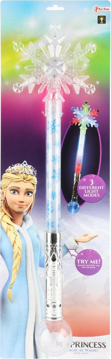 Toi-Toys Ice Princess Toverstaf Sneeuwvlok - Transparant