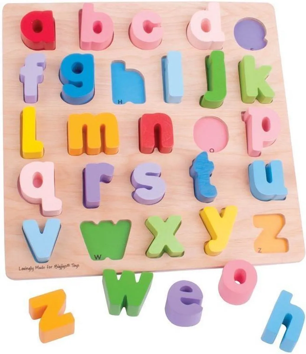 BIGJIGS Alfabetpuzzel BB106 - 1000 Stuks - Multicolor