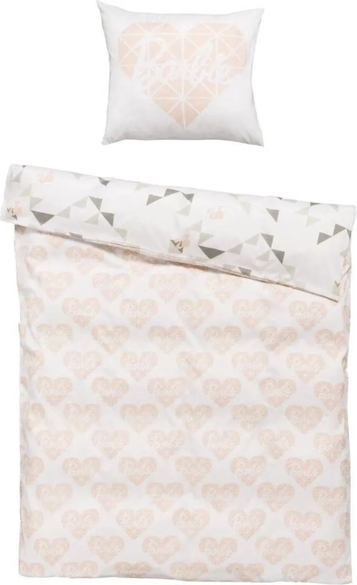 Barbie Dekbedovertrek 140x200cm - Roze/Wit - 1 persoons
