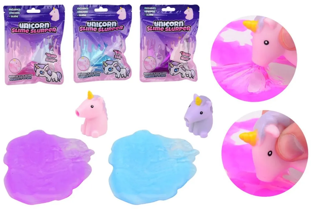 Johntoy Eenhoorn Slime Slurpers - Verschillende kleuren