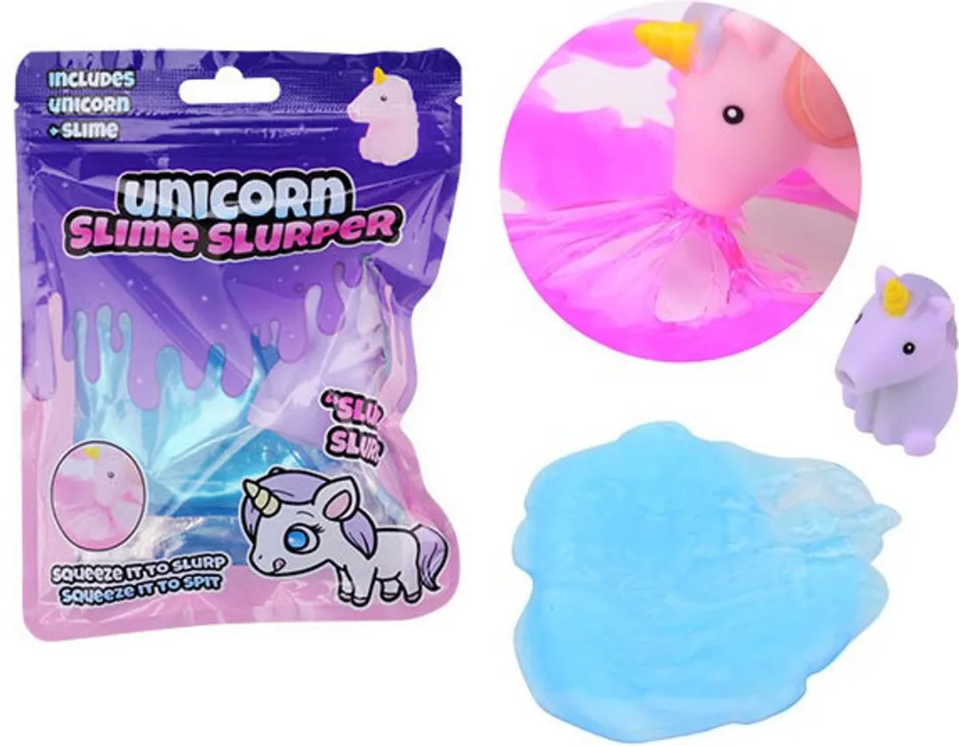 Johntoy Eenhoorn Slime Slurpers - Verschillende kleuren