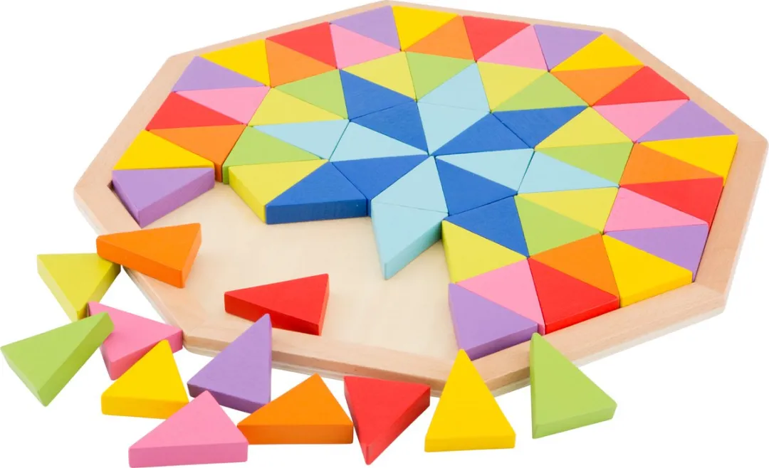 New Classic Toys Houten Geometrische Vormenpuzzel 72 Stukjes
