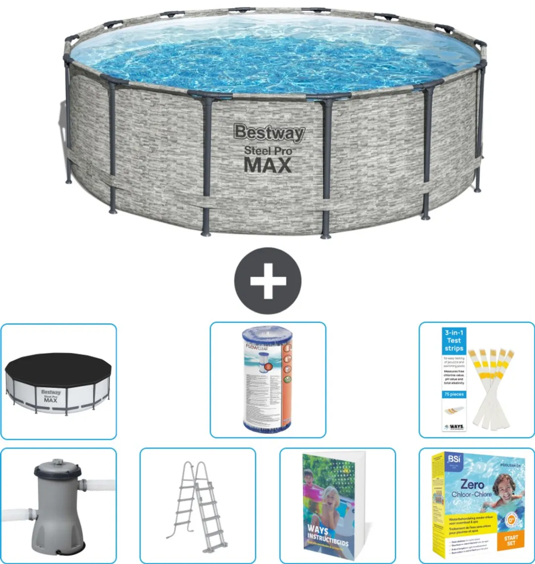 Bestway Steel Pro MAX Zwembad 427x122cm