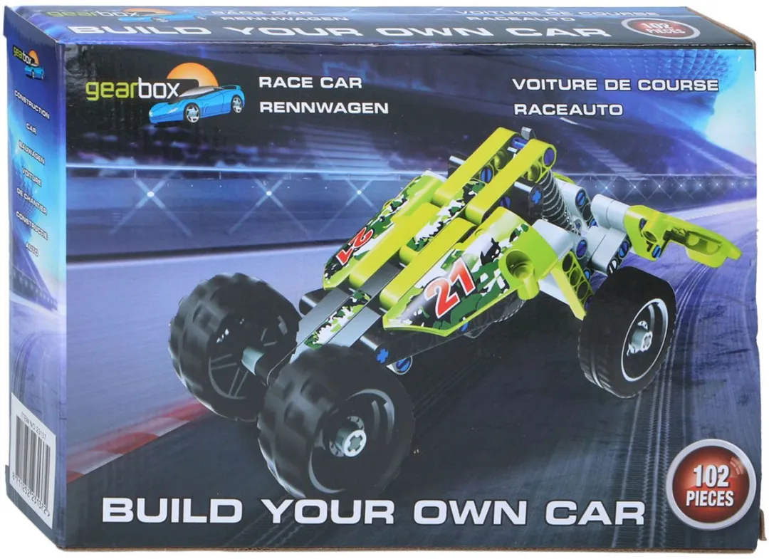 Eddy Toys Gearbox Bouwset Raceauto 127 Stuks - Multicolor