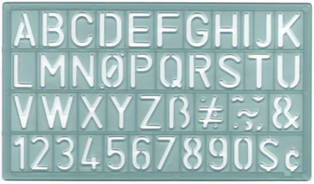 Westcott Alphabet Sjabloon
