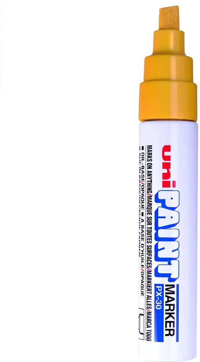 Posca UNI PX-30 Gele Verfstift 8,5mm Beitelpunt