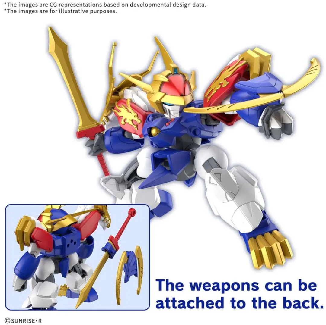 Bandai Hobby Mashin Hero Wataru Ryujinmaru Figure - Blauw/Goud/Rood/Wit