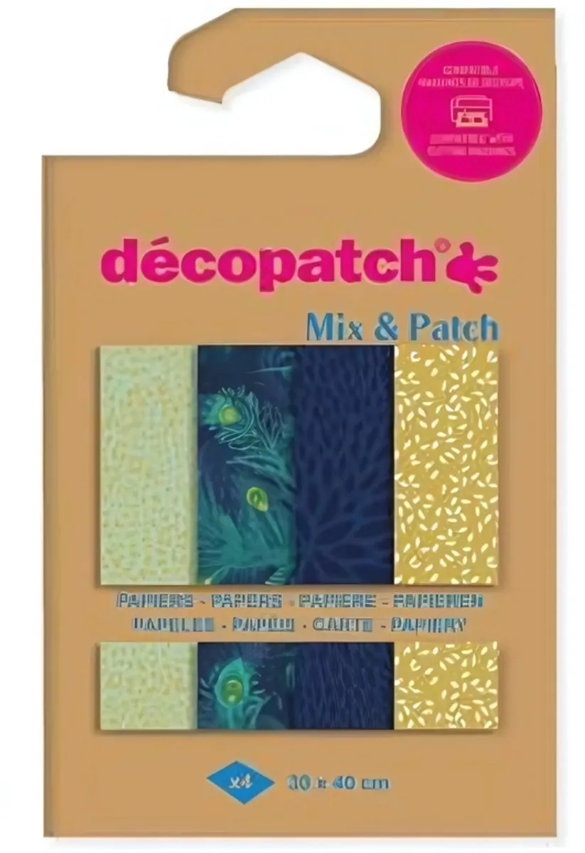 Decopatch Mix & Patch Gouden Pauw