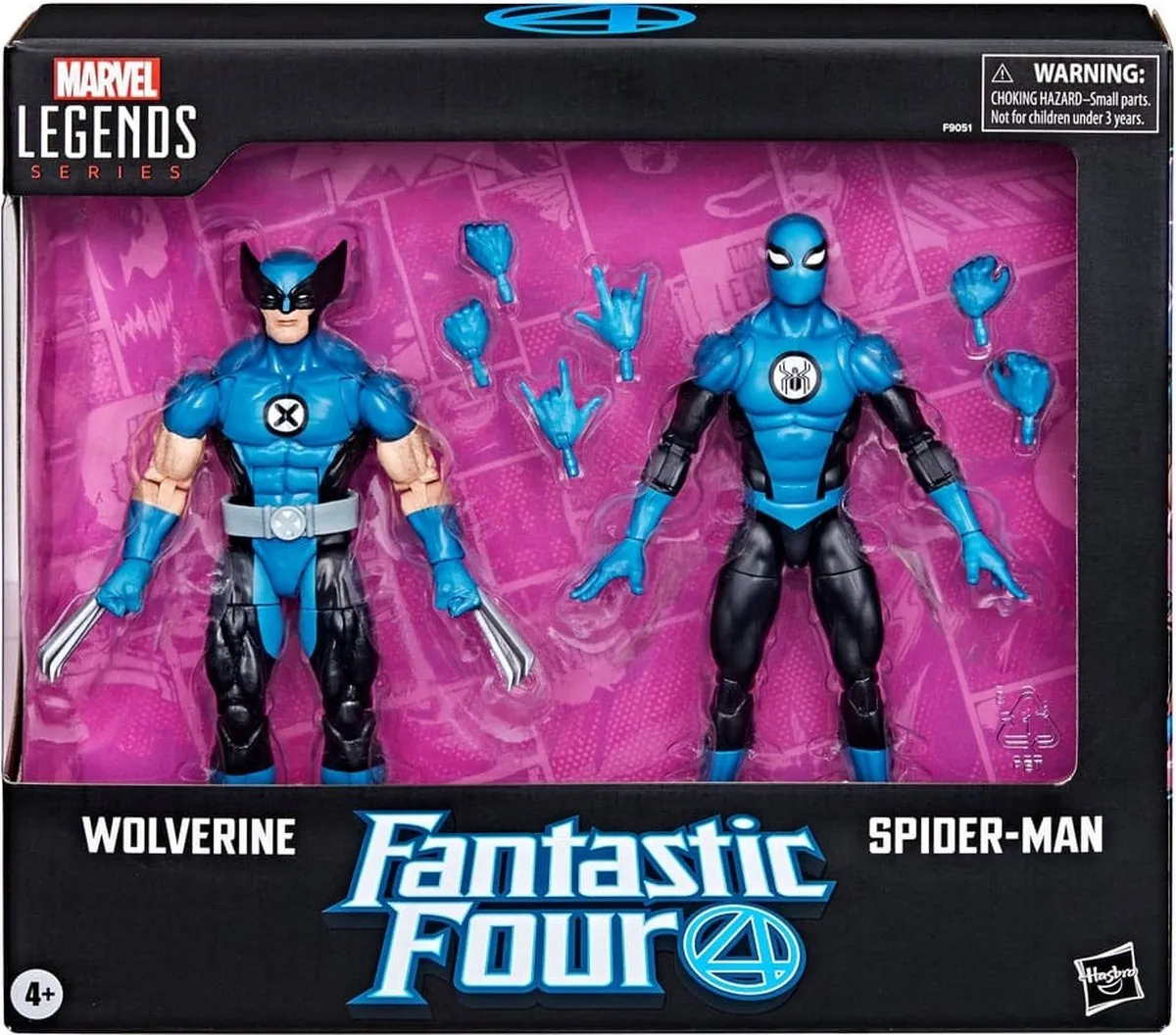 Hasbro Marvel Legends Wolverine & Spider-Man 15cm Action Figuur - 2 Stuks