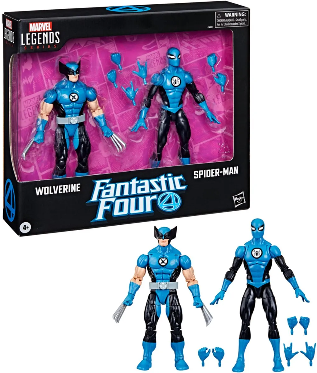 Hasbro Marvel Legends Wolverine & Spider-Man 15cm Action Figuur - 2 Stuks