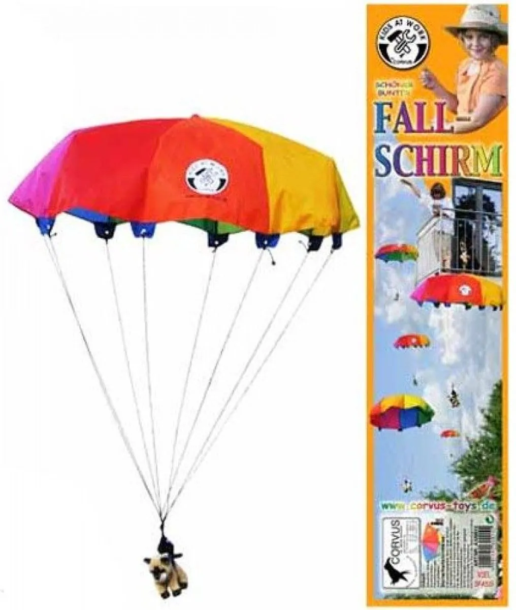 Kids at Work Speelgoed Handwerpparachute A320015 - 85cm Multicolor - afbeelding 6 van 6