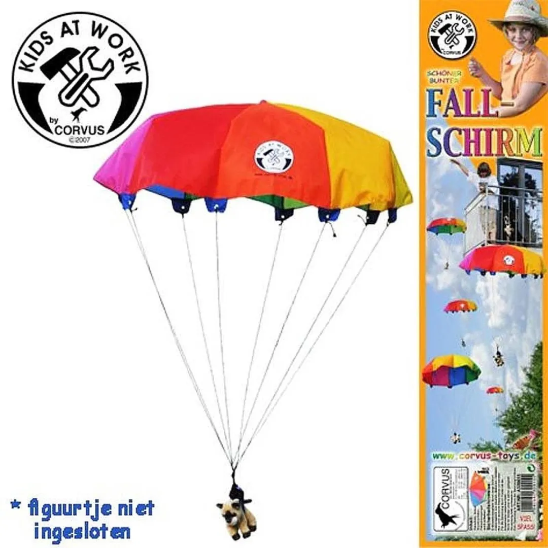 Kids at Work Speelgoed Handwerpparachute A320015 - 85cm Multicolor