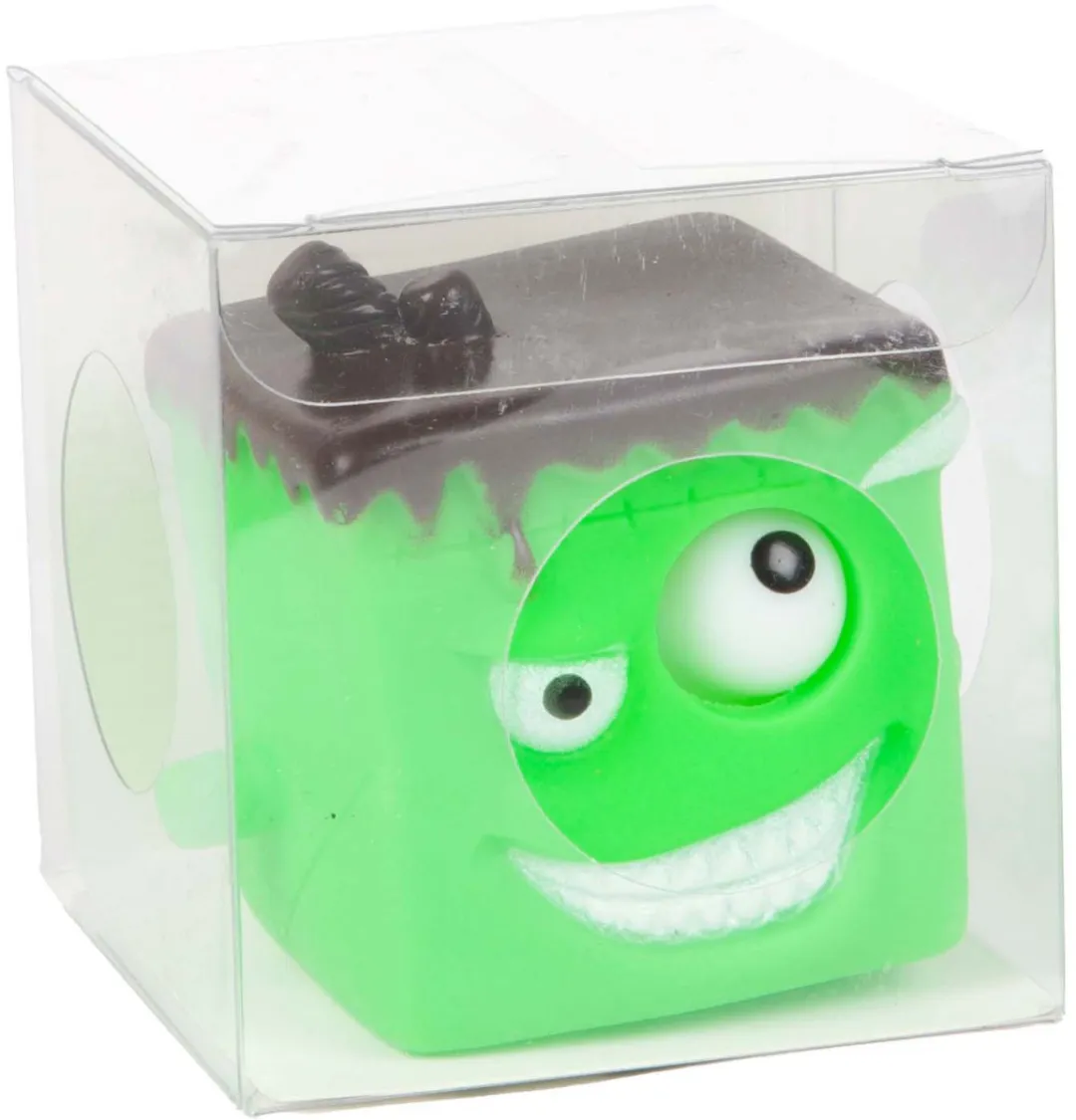 Toi-Toys Fun Knijpkubusmonster Puiloog 5cm - Multicolor