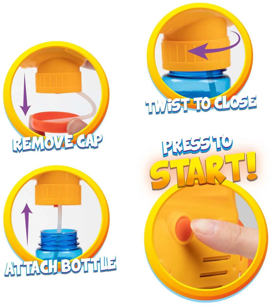 Toi-Toys Incredibubble Bellenblaaspistool Hamer - Multi kleuren