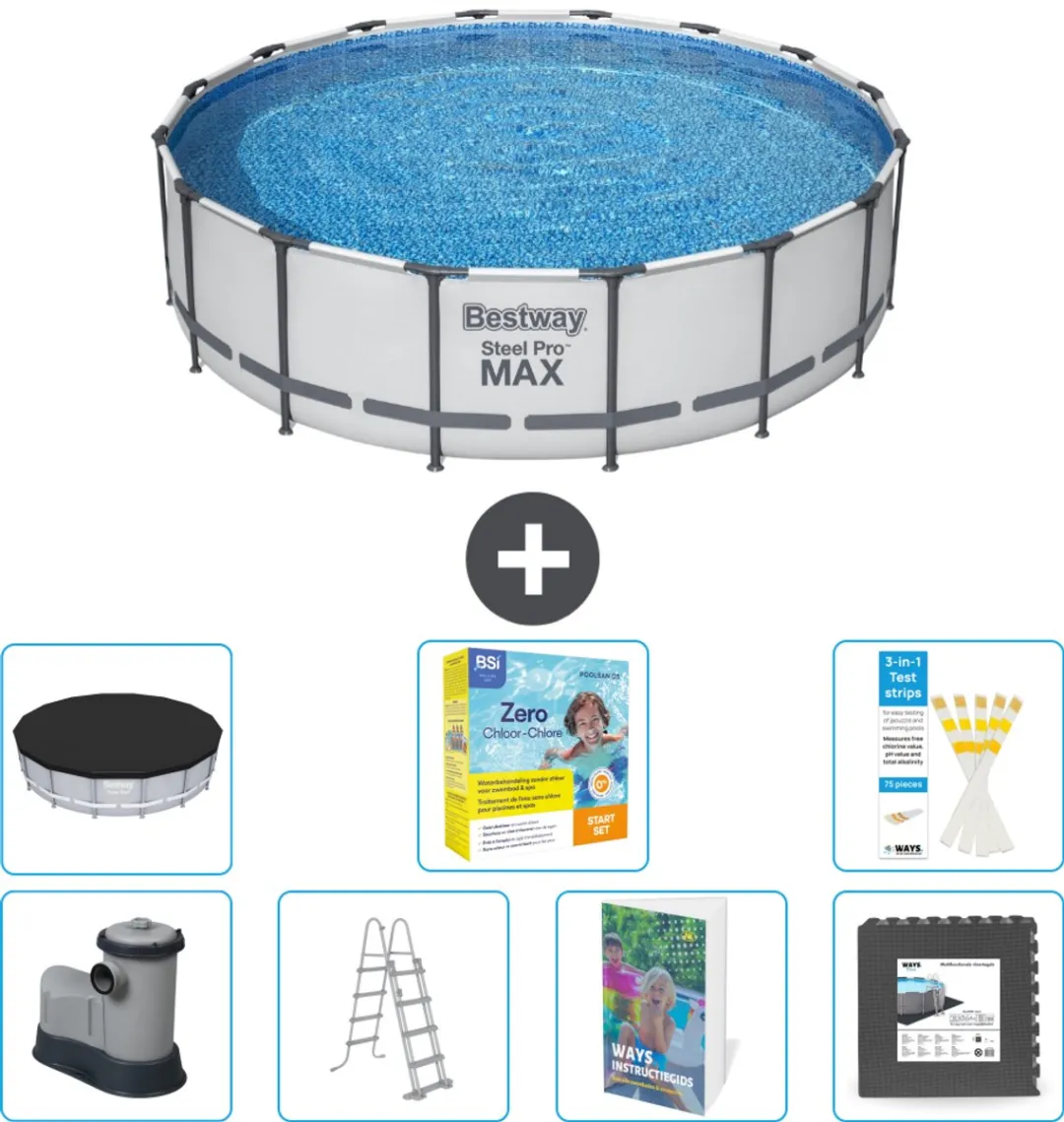 Bestway Steel Pro MAX Zwembad 488x122cm