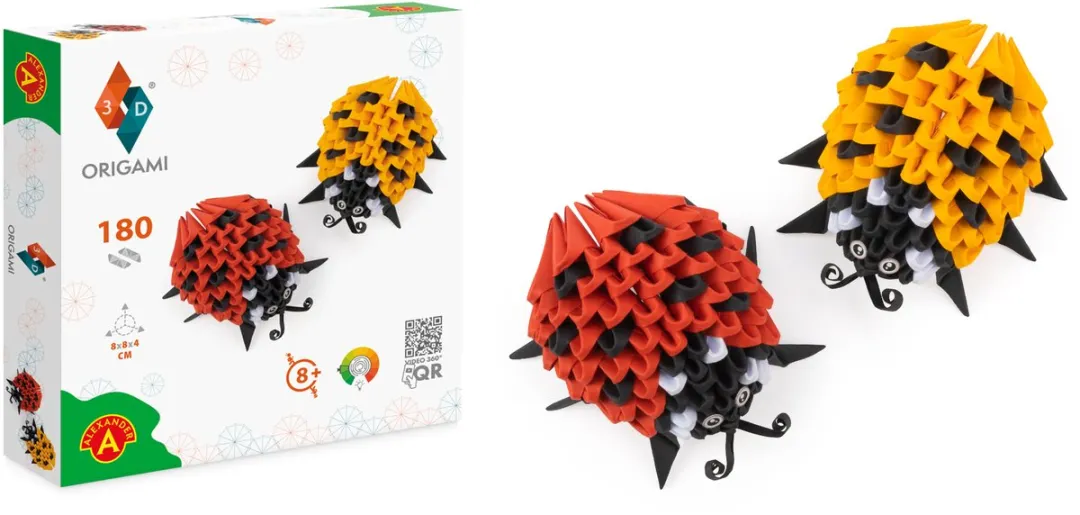 Alexander Toys Origami 3D Lieveheersbeestjes 180 Stuks
