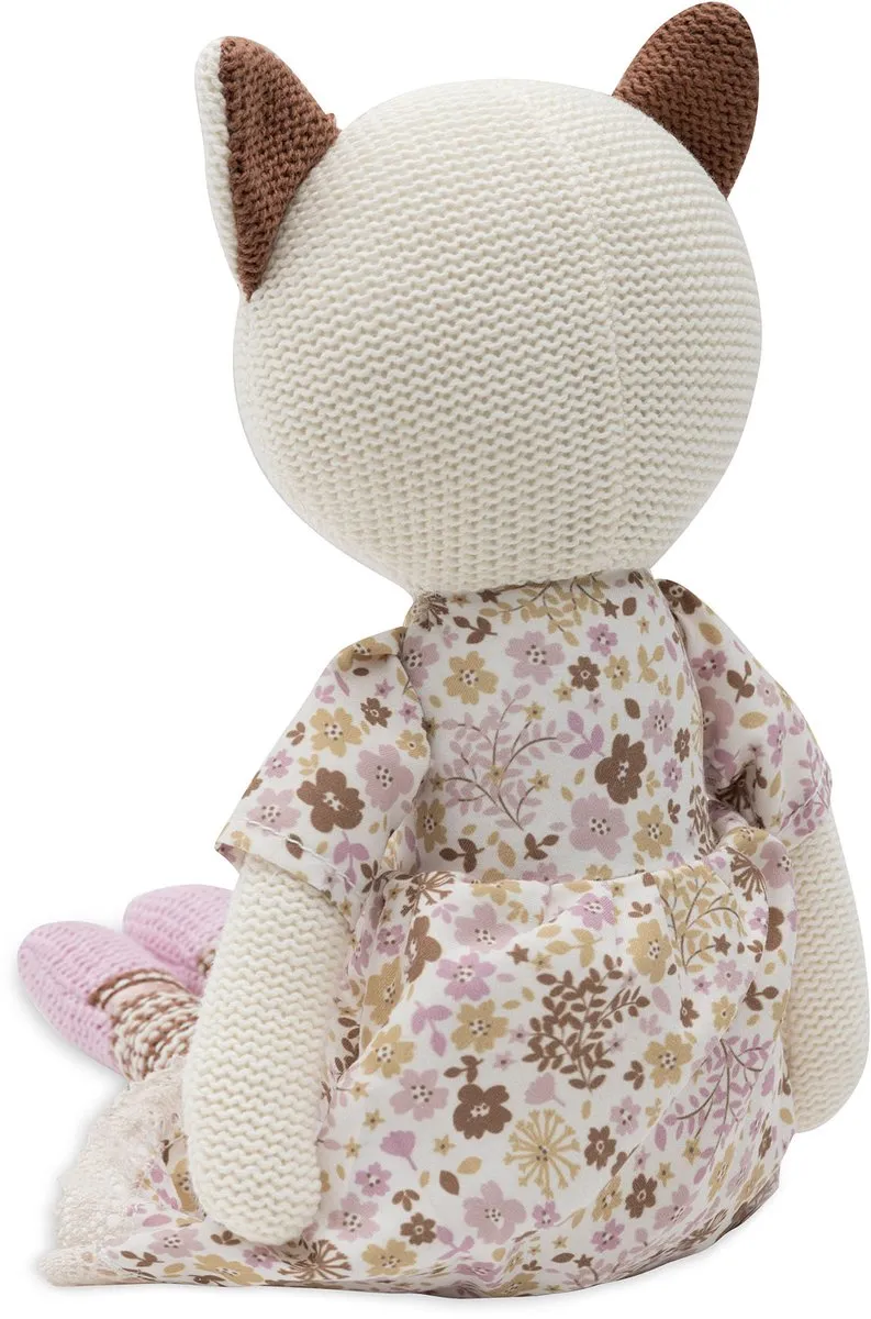 Jollein Knuffel Kat Jill - Gebreid - Animal Friends