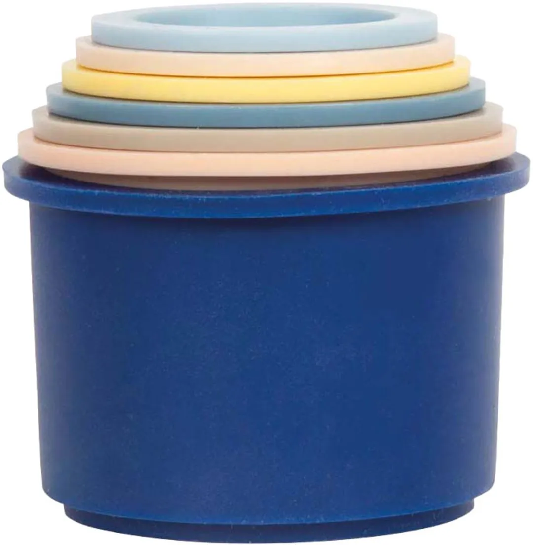 Small Foot Siliconen Stapelbekers - 6 Stuks - Multicolor - afbeelding 6 van 6