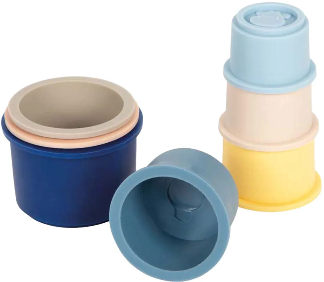 Small Foot Siliconen Stapelbekers - 6 Stuks - Multicolor