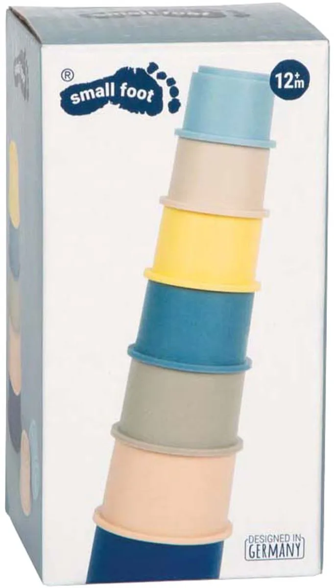 Small Foot Siliconen Stapelbekers - 6 Stuks - Multicolor