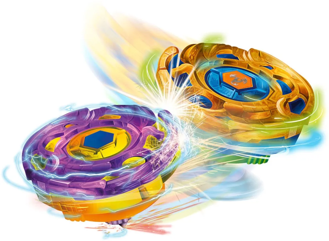 Toi-Toys Gyro Battle Metalen Tol - Multicolor