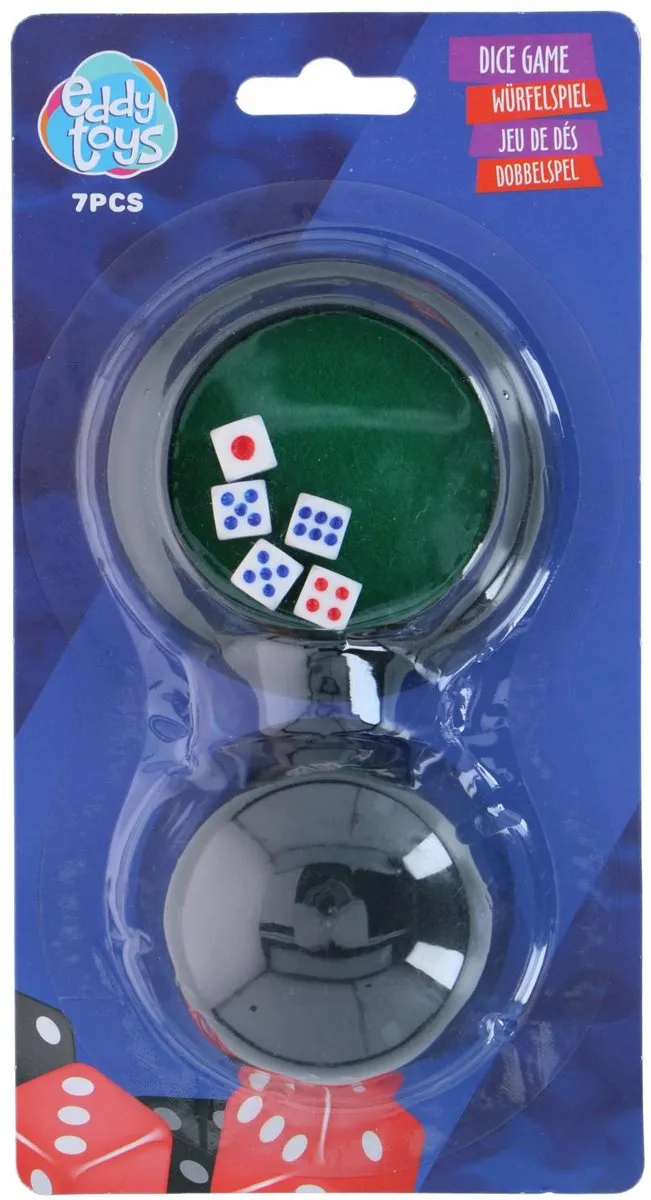 Eddy Toys 7-Delig Dobbelspel - Meerkleurig