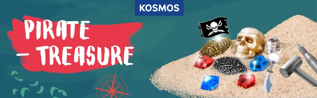Kosmos Dig Out Pirate Treasure Experimenteerset 617516 - Piratenschat opgraven