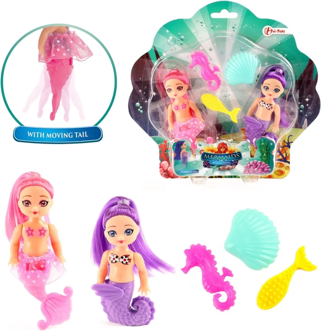 Toi-Toys Mermaids Zeemeerminpop 12cm Multicolor - MPN 05242A
