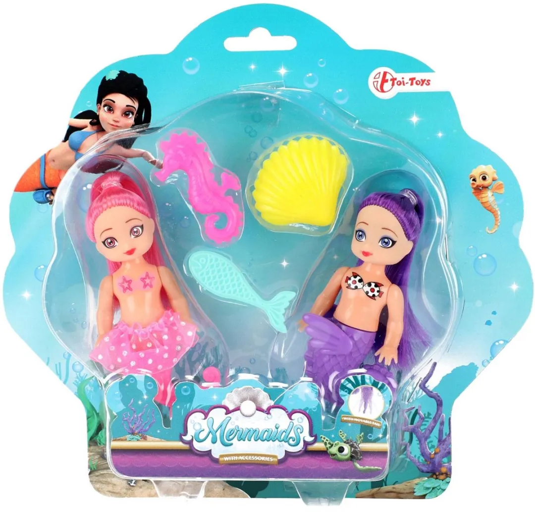 Toi-Toys Mermaids Zeemeerminpop 12cm Multicolor