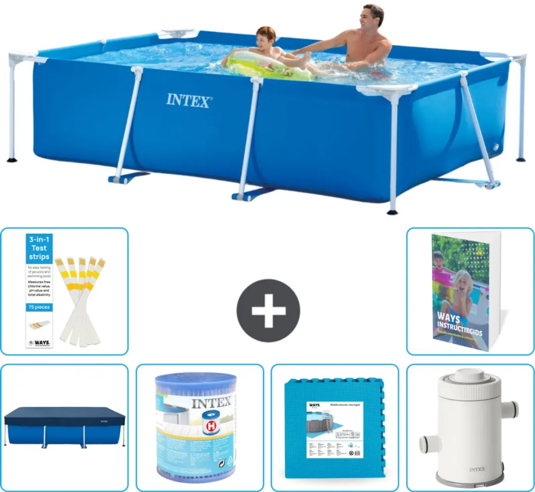 Intex Rechthoekig Frame Zwembad 260x160cm