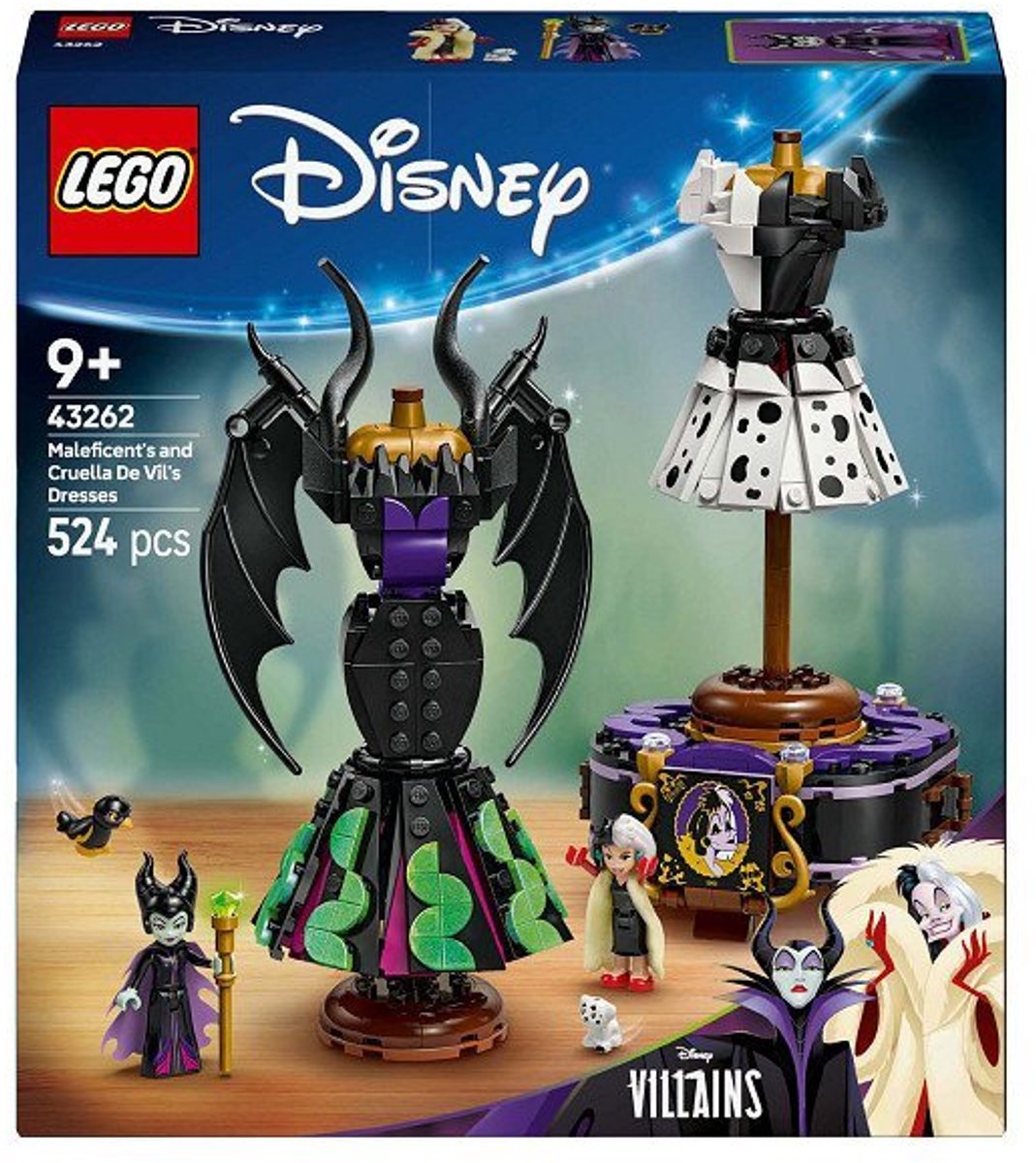 LEGO® Disney Villains - De jurken van Maleficent en Cruella De Vil - 43262