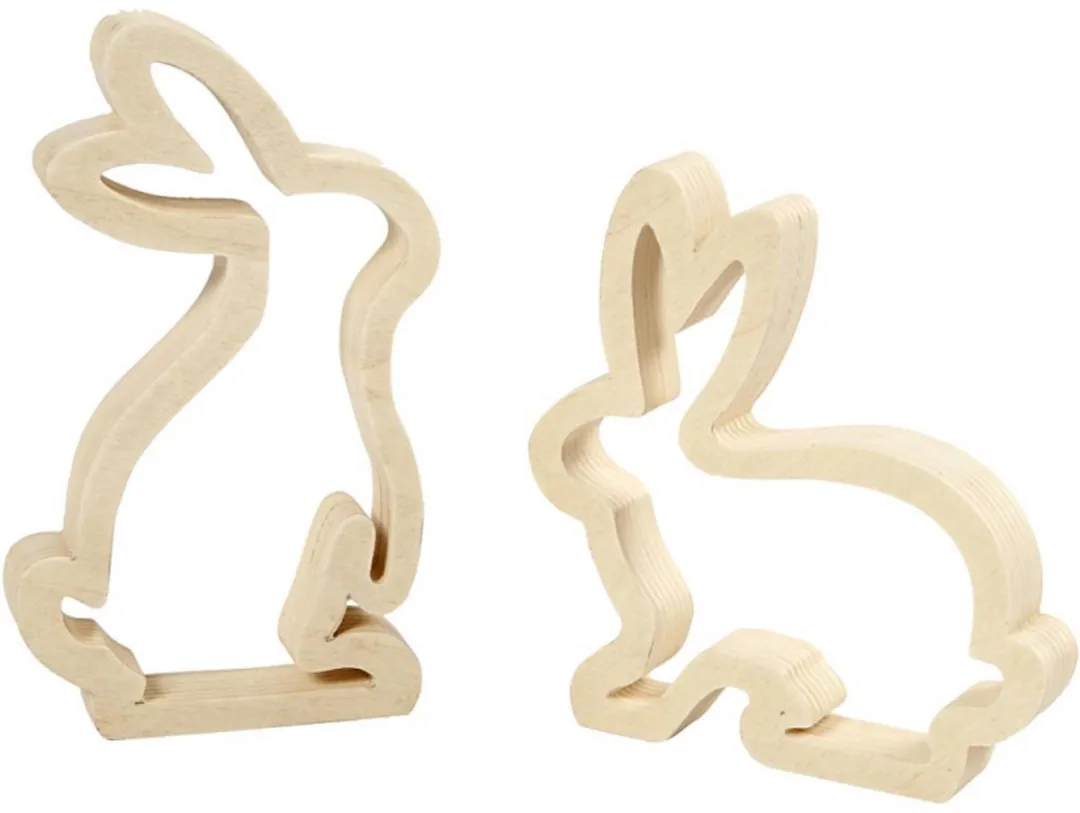 Creativ Company Houten Paashazen 14cm