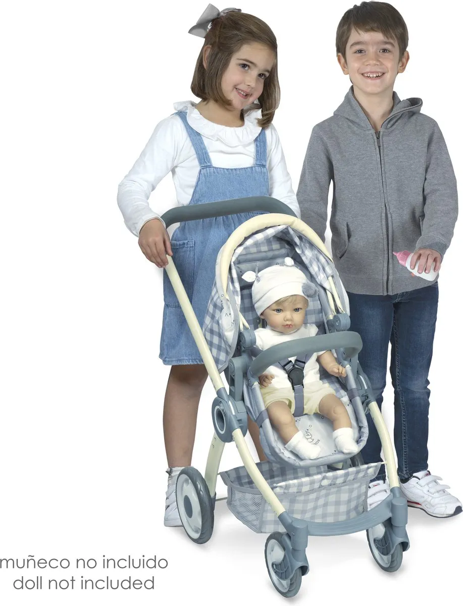 Babypoppenwagen 3 in 1 Pipo