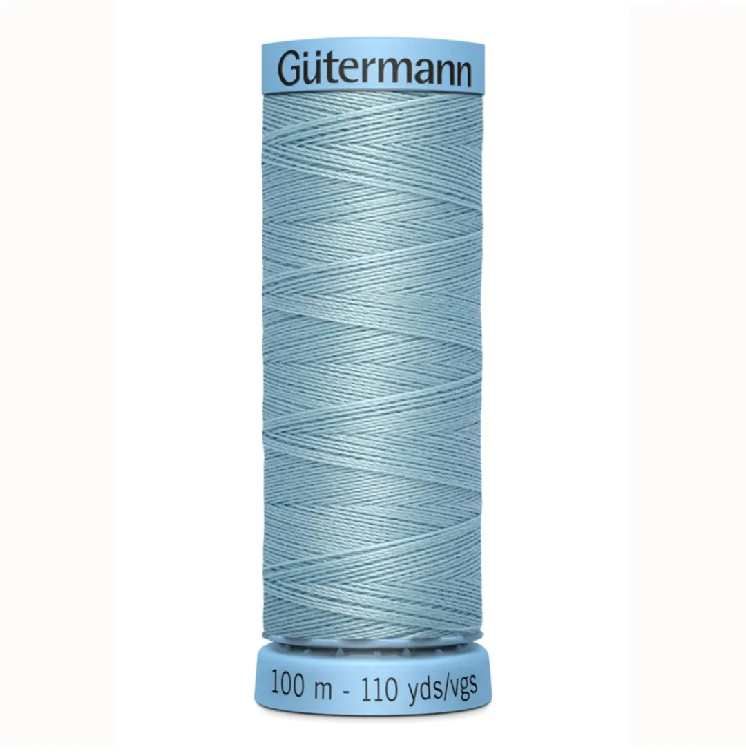 Gutermann Zijde Garen 071 - 100m - Zwart/Grijs/Wit