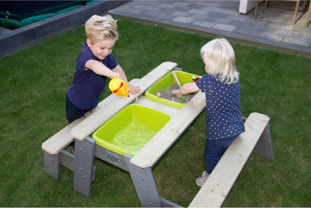 EXIT Aksent Zand- en Watertafel Grijs - 16L/32kg