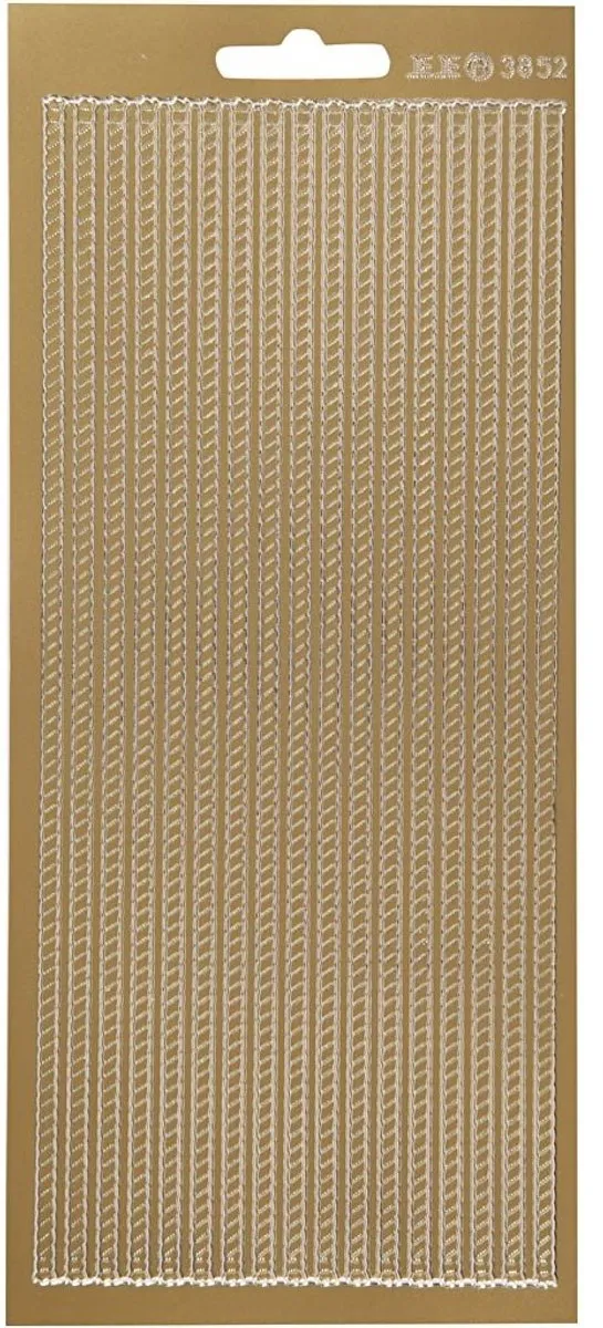 Creativ Company Creotime Foliestickers Rand Goud - 17 Stuks