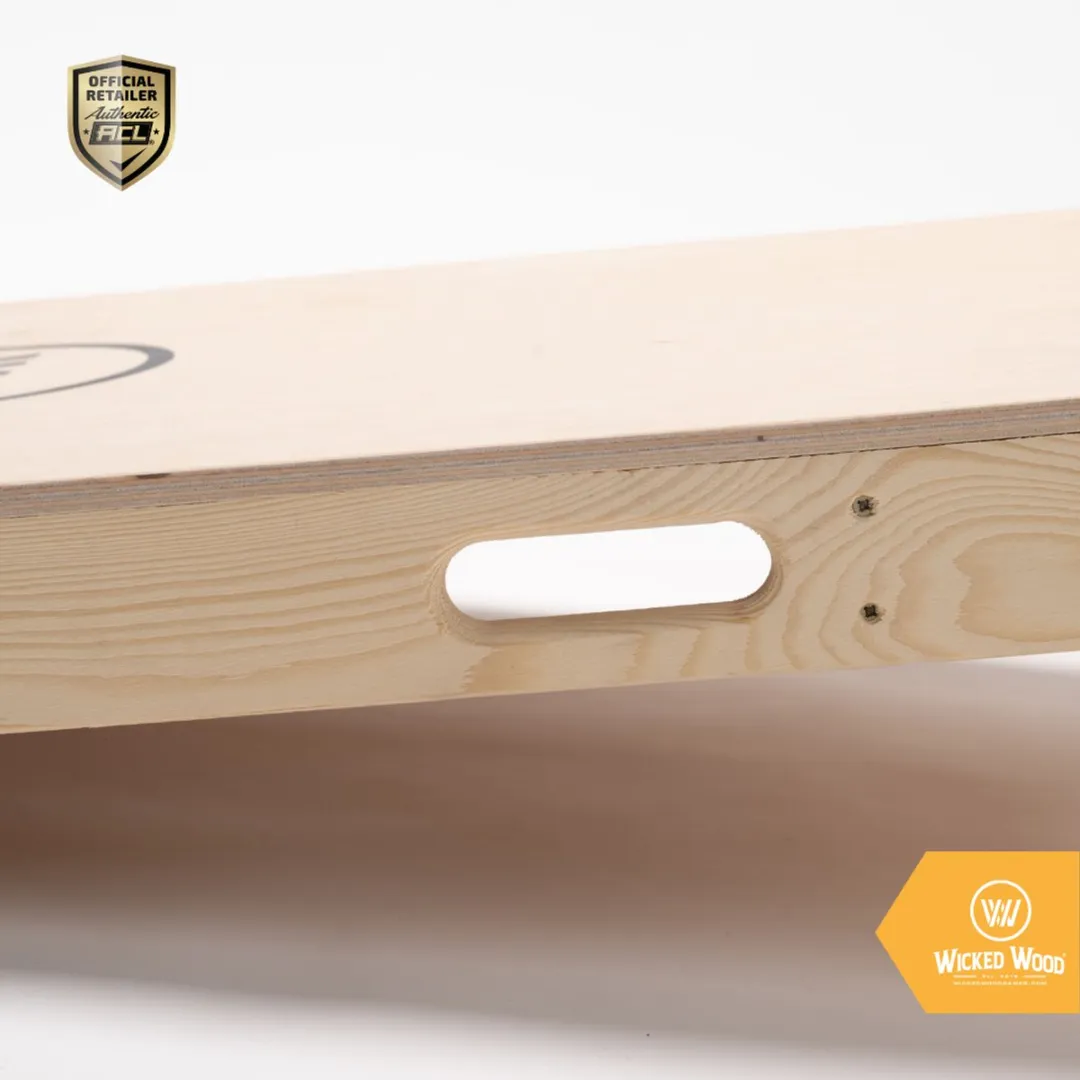 Wicked Wood Games Cornhole Start Kit 120x60cm - Lichtbruin